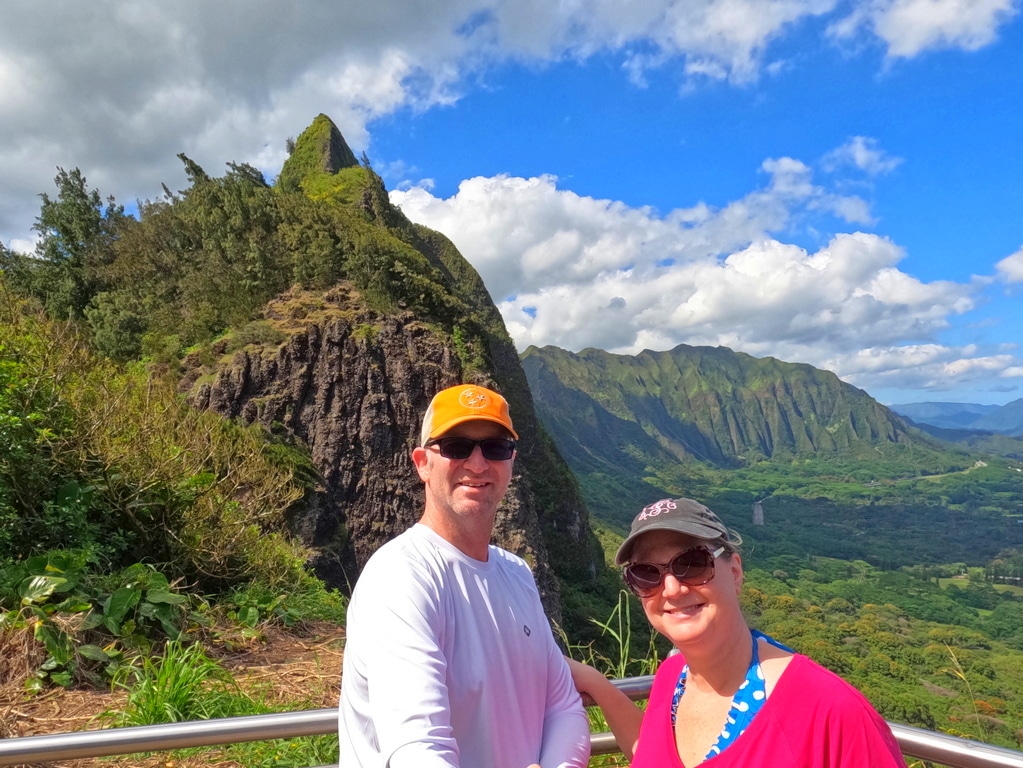 rugged mountain peaks or Pali's in Hawaii