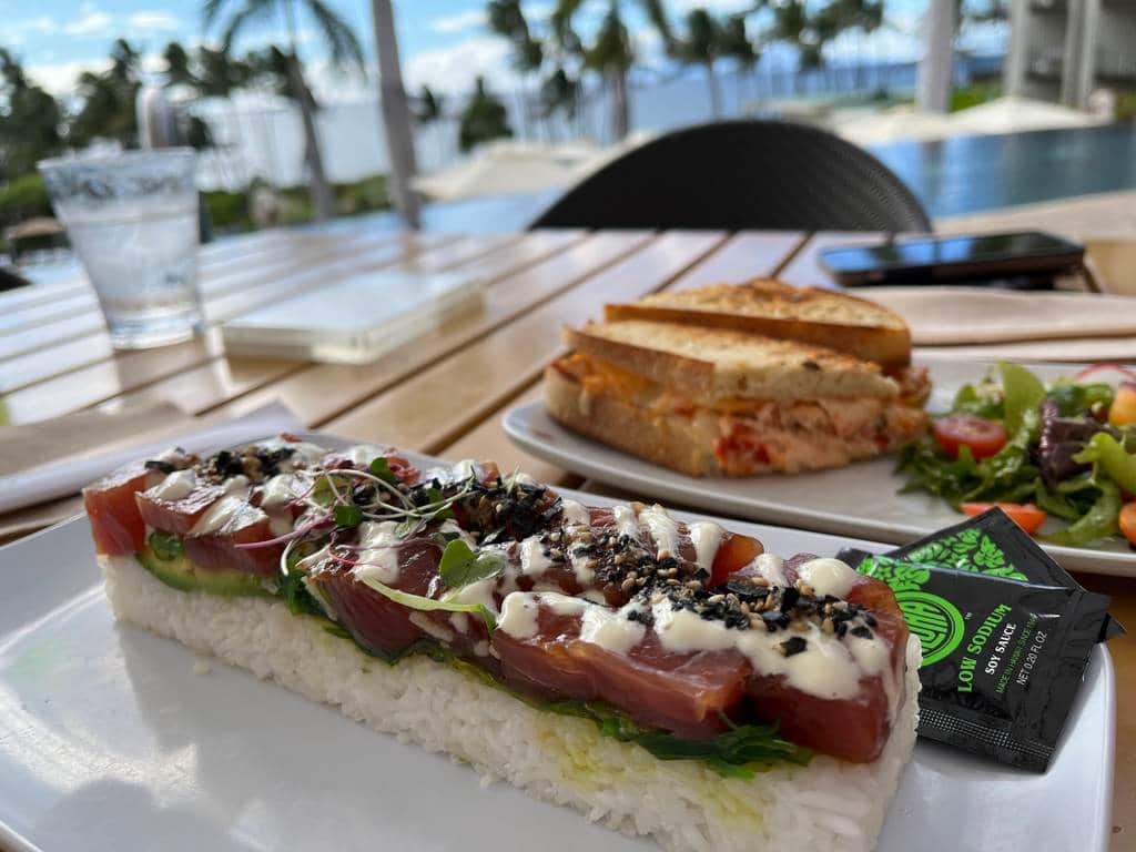 Great Ahi Tuna & SPECTACULAR Grilled Lobster Cheese!