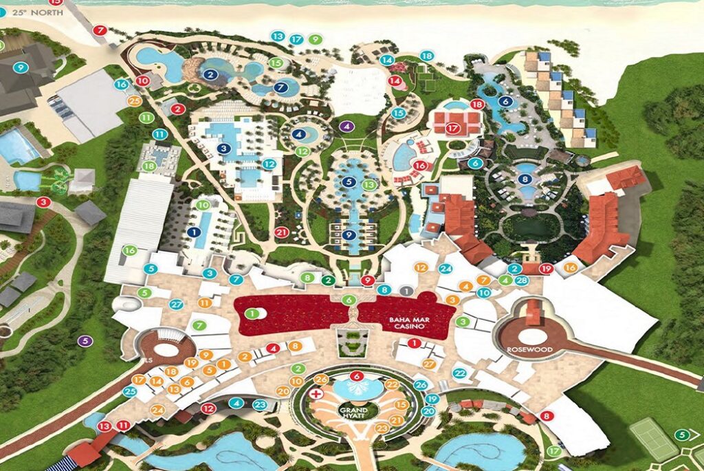 Baha Mar resort map
