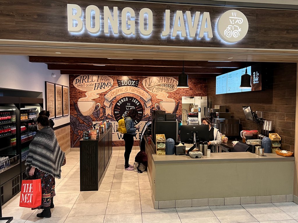 Bongo Java Coffeehouse near gate C5 in BNA.