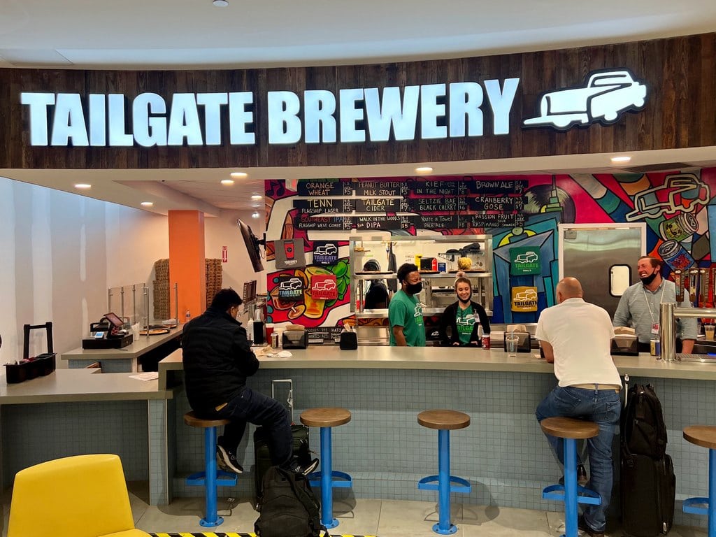 Nashville's Tailgate Brewery in food court near gate C14