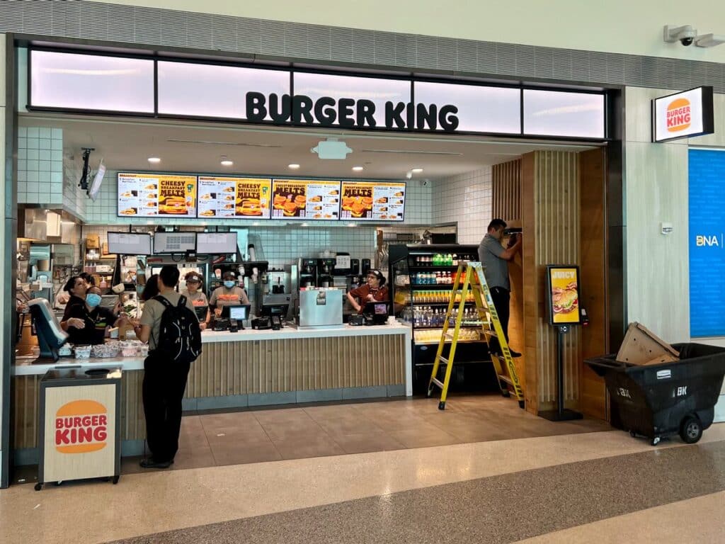 Burger King on Concourse D.