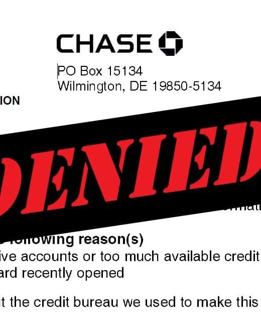 Chase Business Card Application Denied before Reconsideration Call