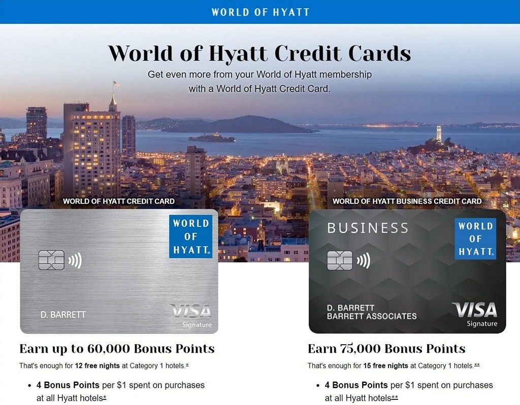 World of Hyatt credit card offer