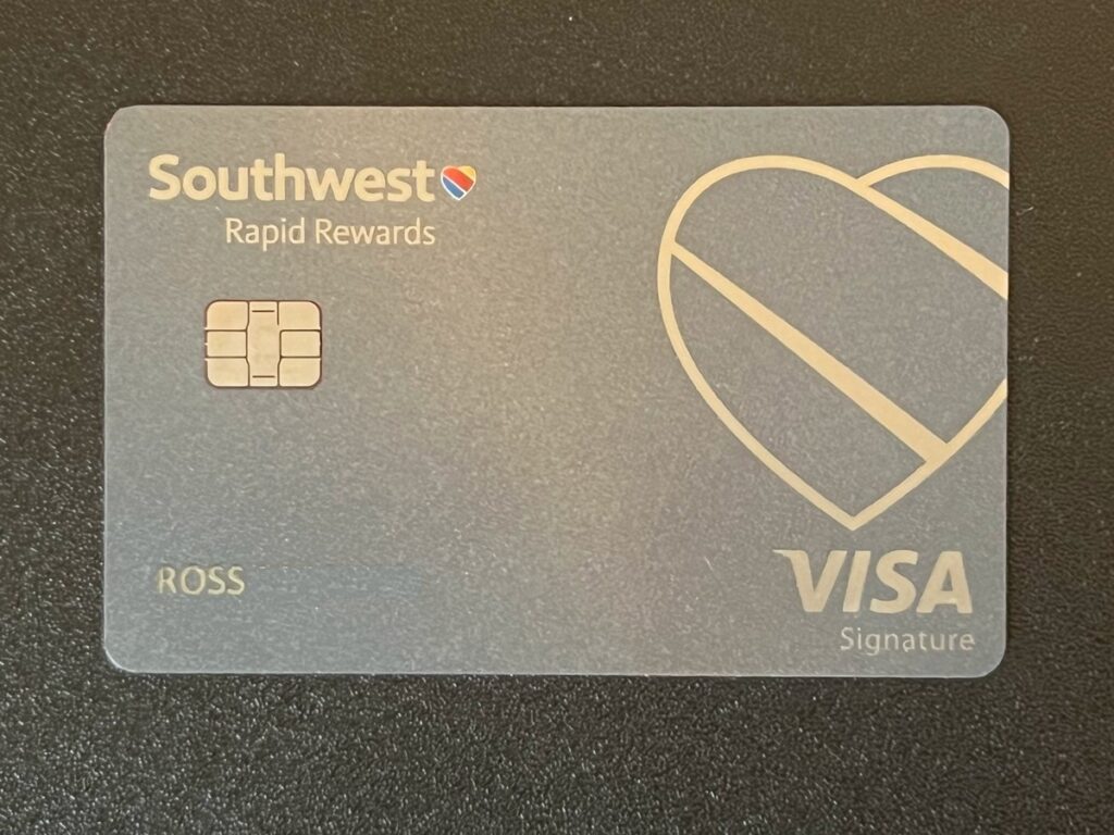 Southwest Rapid Rewards credit card from Chase