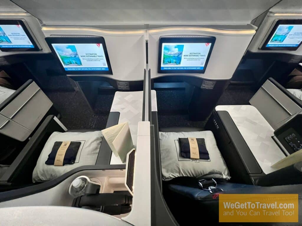 Middle seats on Delta One flight