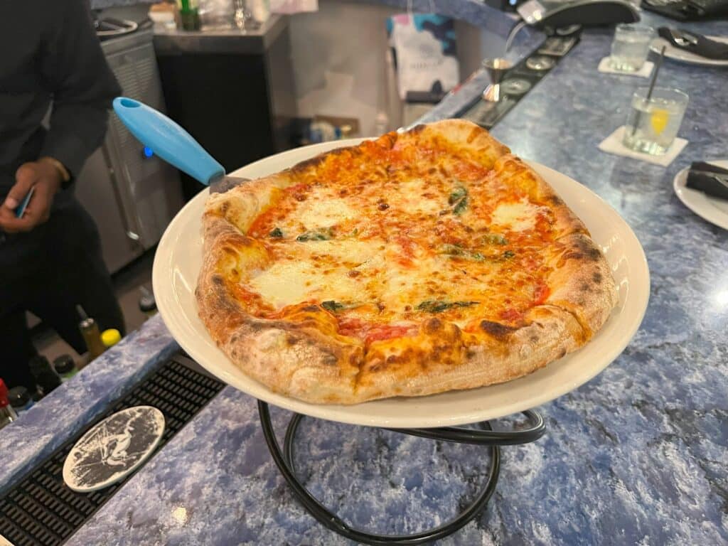 Margarita pizza at Pizza Lab in Grand Hyatt Baha Mar
