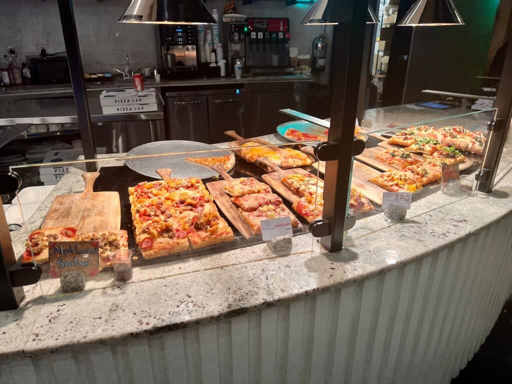Togo counter for carry out at Pizza Lab