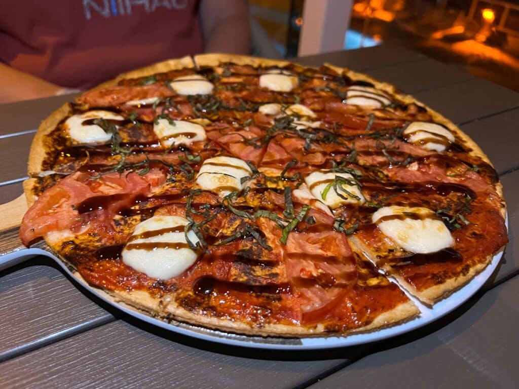 Margherita Pizza from Hyatt Place PCB restaurant
