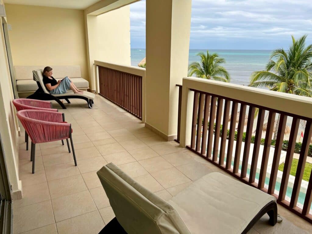 Globalist upgrade to ocean front suite at Hyatt Ziva Riviera Cancun All Inclusive Resort