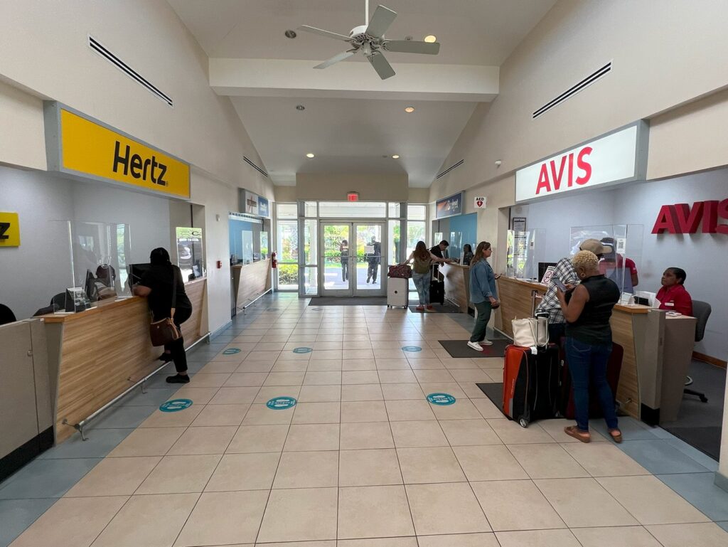 car rental building in Nassau Airport