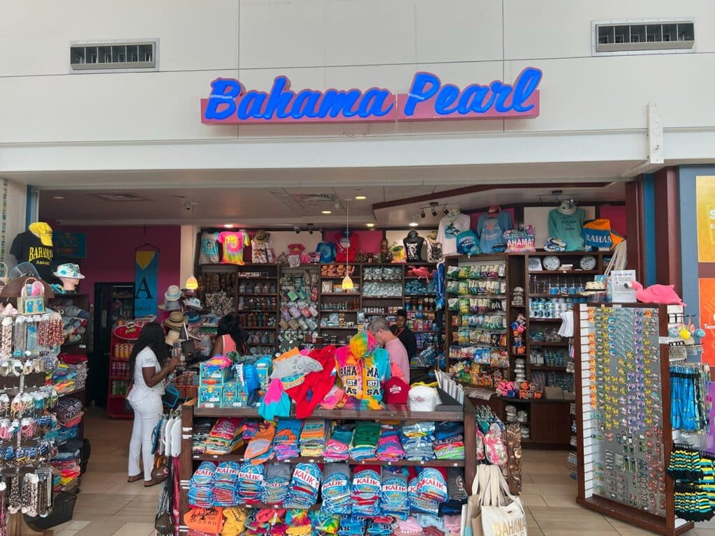 Bahama Pearl store inside the US Terminal at LPIA
