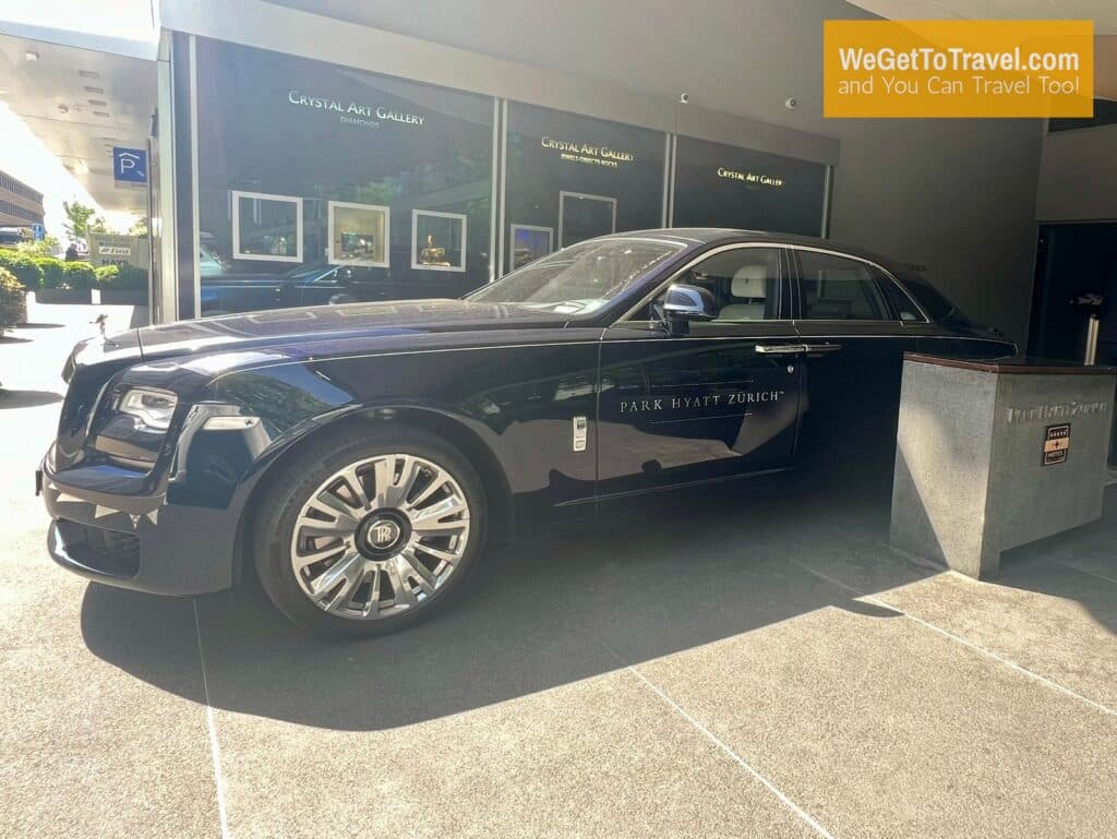 Rolls Royce House car at Park Hyatt Zurich