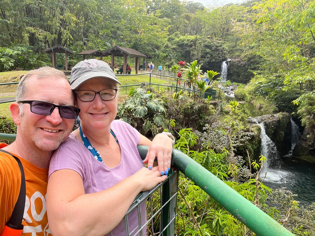 waterfalls at Pua'a Ka'a State Wayside Park on Maui
