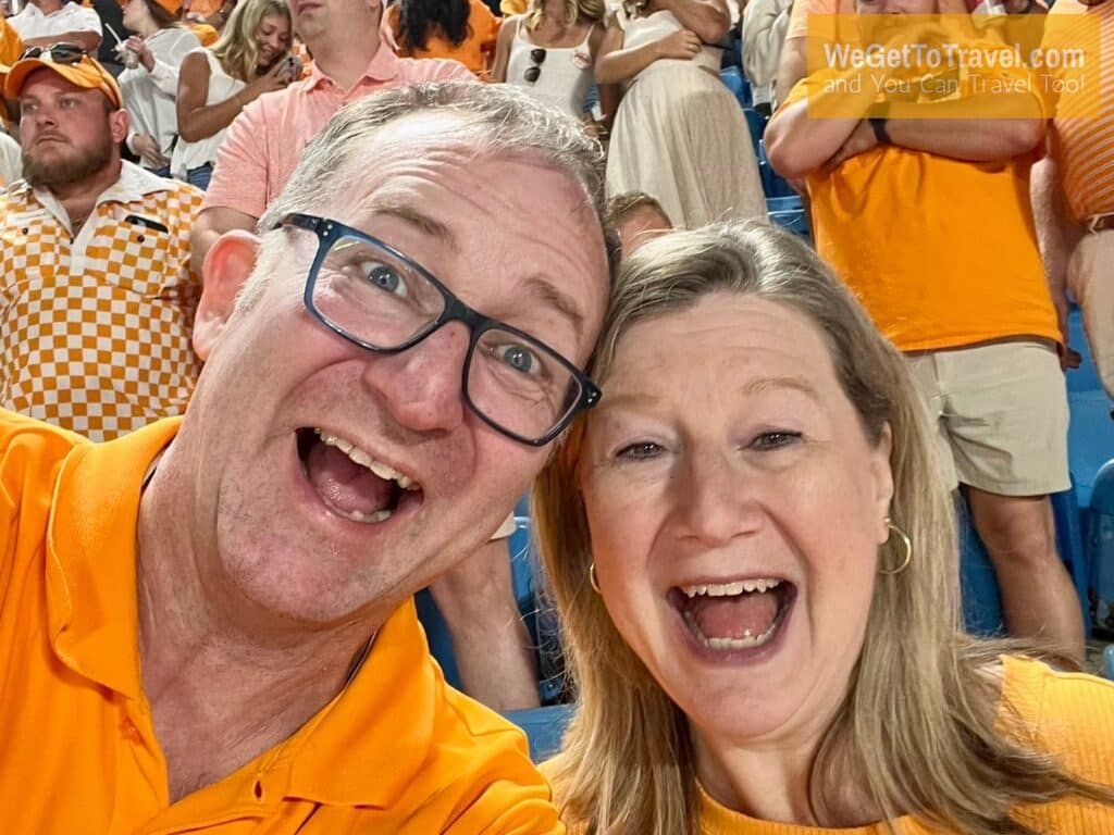 Ross and Sandra at the Bank of America football stadium