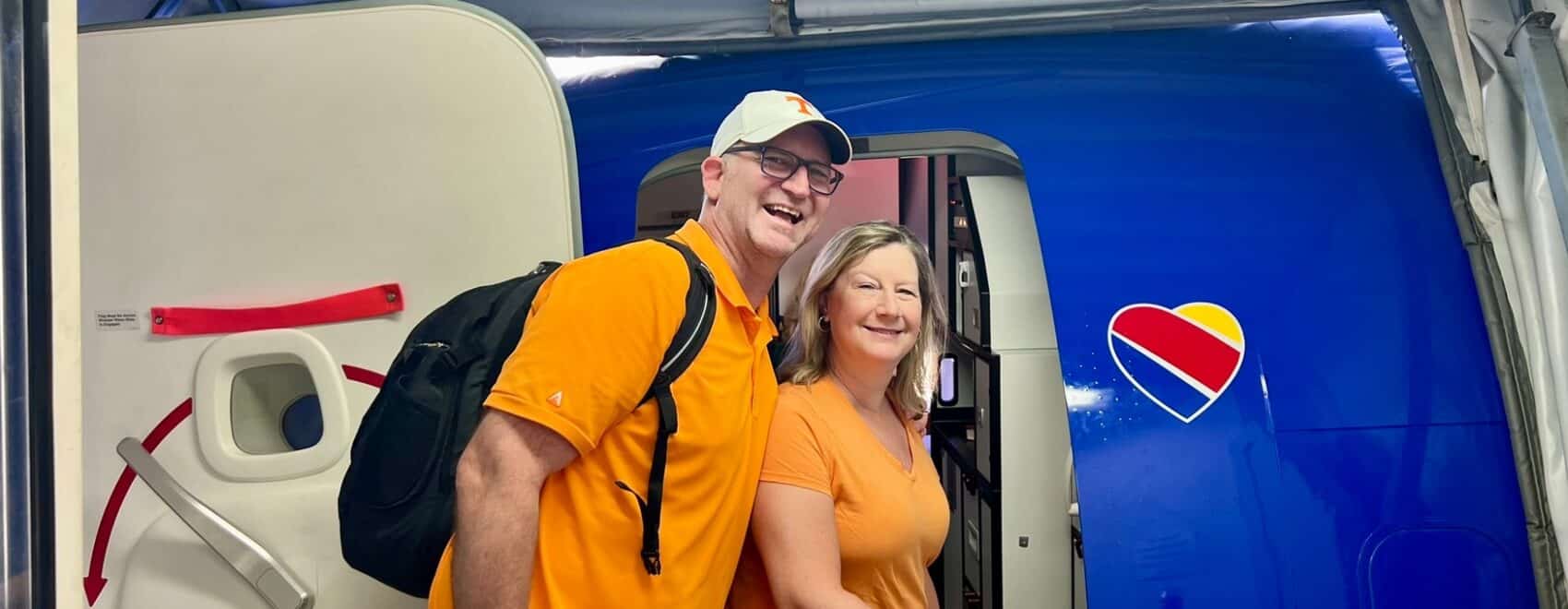 Ross and Sandra using Southwest Companion Pass