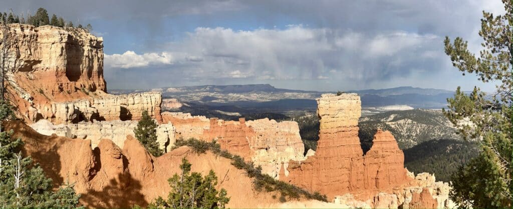 View from ridge in Bryce Canyon National Park makes is feel big