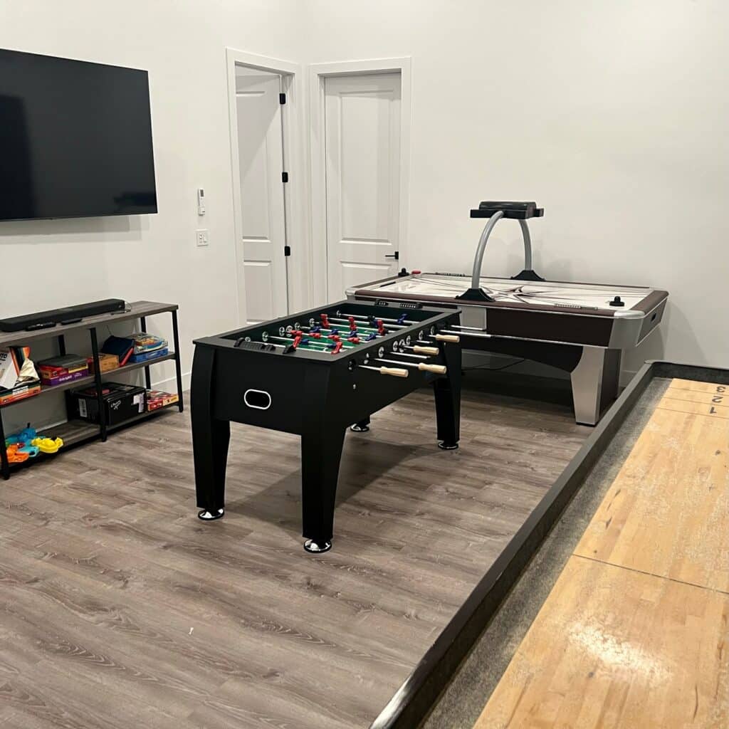 Game room in condo in Utah.