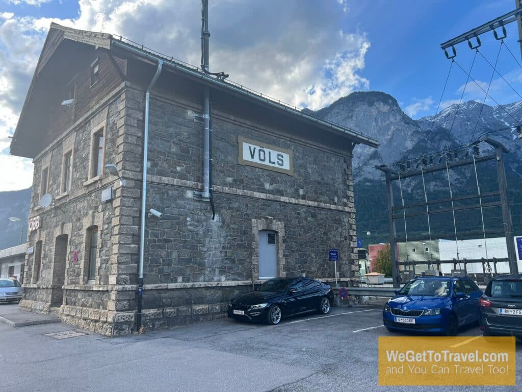 Old train station in Völs Austria.